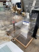 Eight Acrylic Display Stands, Lot located 33-37 Carron Place, East Kilbride, North Lanarkshire,