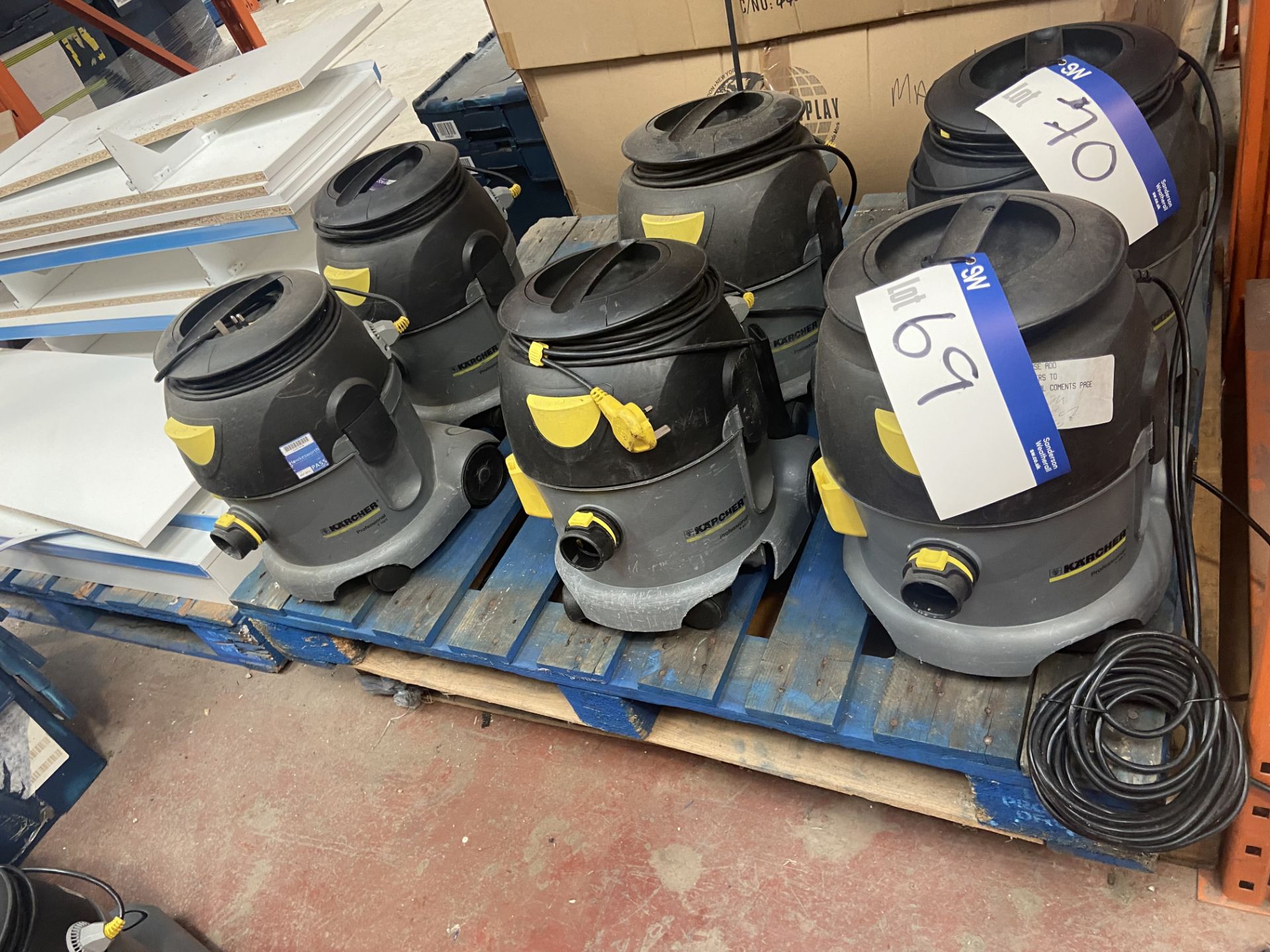 Three Portable Electric Vacuum Cleaners (no hoses), Lot located 33-37 Carron Place, East Kilbride,