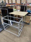 Three Mobile Stands, each 1090mm wide (one open top), Lot located 33-37 Carron Place, East Kilbride,