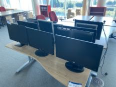 11 Assorted Flat Screen Monitors, with keyboards and mice, Lots Located Caledonia House, 5 Inchinnan