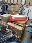 Assorted Plastic Hangers, in cardboard boxes on pallet, mainly marked M&Co, Lot located 33-37 Carron