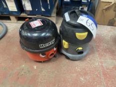 Two Portable Electric Vacuum Cleaners (no hoses), Lot located 33-37 Carron Place, East Kilbride,