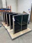 Five Double Sided Mobile Display Stands, each approx. 1.75m wide, Lot located 33-37 Carron Place,