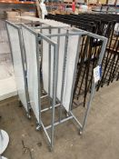 Three Mobile Display Stands, each 540mm wide, Lot located 33-37 Carron Place, East Kilbride, North