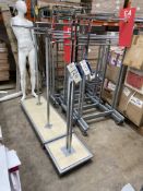 Two Mobile Garment Display Stands, Lot located 33-37 Carron Place, East Kilbride, North Lanarkshire,