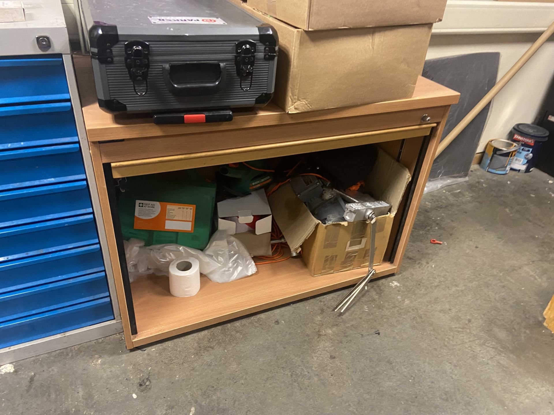 Four Multi-Drawer Steel Cabinets, with contents including assorted hand tools, Lots Located - Image 4 of 6