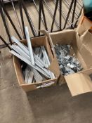 Assorted Brackets & Fittings, in two cardboard boxes, Lot located 33-37 Carron Place, East Kilbride,