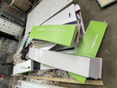 Assorted Sign Boarding, on one pallet, Lot located 33-37 Carron Place, East Kilbride, North
