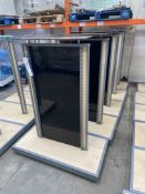 Five Double Sided Mobile Display Stands, each approx. 1.15m wide, Lot located 33-37 Carron Place,