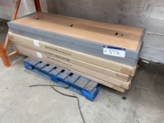 Six MK-FG-120-02 (2/4) Metal Base Frame, with wooden shelf base (G0613), Lot located 33-37 Carron