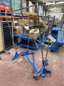 Two Garment Display Stands, each approx. 1.2m wide (note castors missing), Lot located 33-37