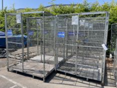 NINE WIRE MESH STOCK STILLAGES, each approx. 1.8m x 1.2m x 2.35m high, Lots Located Caledonia House,