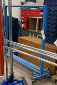 Four Mobile Garment Racks, each approx. 1.8m wide, Lot located 33-37 Carron Place, East Kilbride,