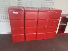 Five Bisley Four Drawer Steel File Cabinets, Lots Located Caledonia House, 5 Inchinnan Drive,
