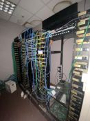 Three Server Cabinets, with mainly switches, Lots Located Caledonia House, 5 Inchinnan Drive,