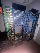Three Server Cabinets, with assorted switches, Lots Located Caledonia House, 5 Inchinnan Drive,