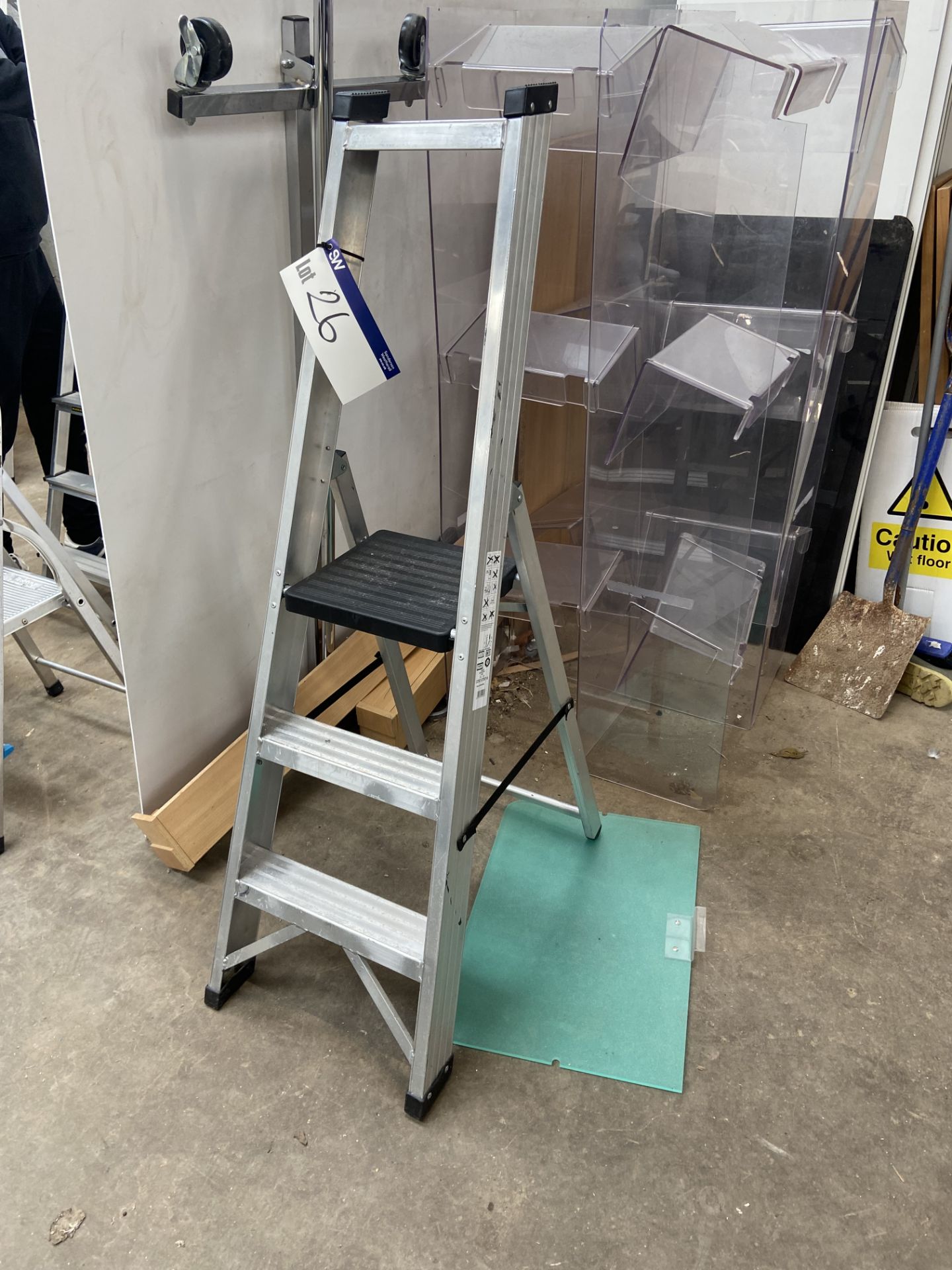 Three Rise Folding Alloy Stepladder, Lot located 33-37 Carron Place, East Kilbride, North