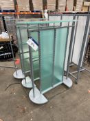 Three Mobile Display Stands, each approx. 1m wide, Lot located 33-37 Carron Place, East Kilbride,