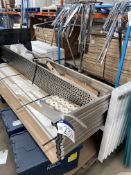 Mainly Stainless Steel Double Sided Gondola Display Frames, with equipment on pallet, Lot located
