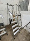 Industrial Ladders and Steps Eight Rise Folding Alloy Stepladder, Lot located 33-37 Carron Place,