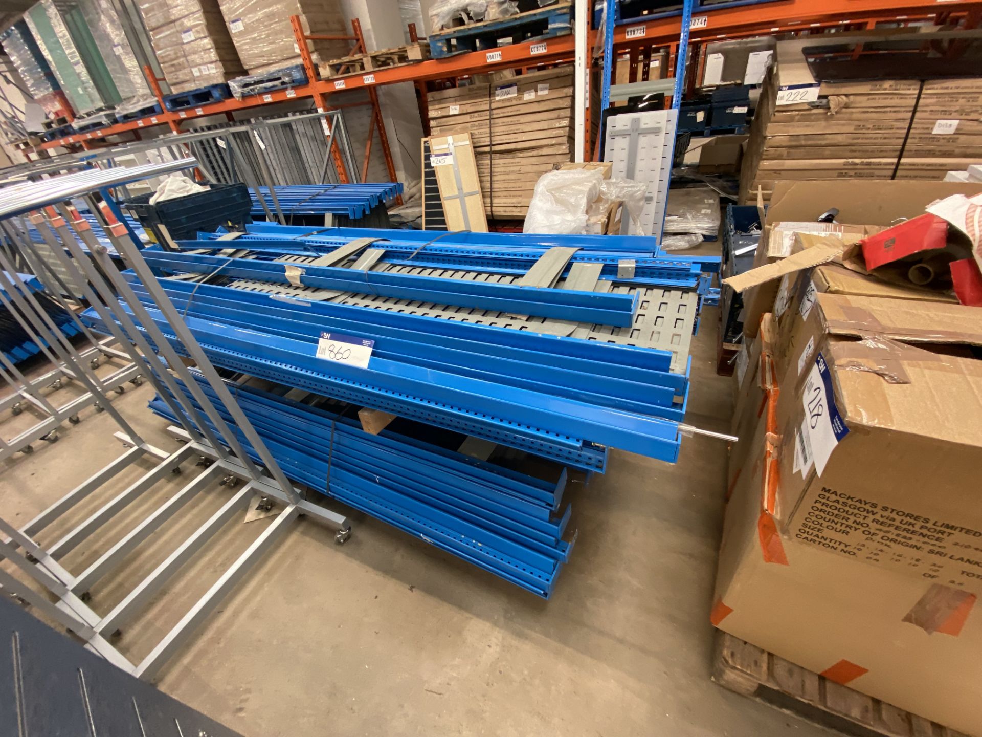 STOCK RACK END FRAMES, as set out in one area, with 12 cage pallets and on three pallets and also as - Image 3 of 5
