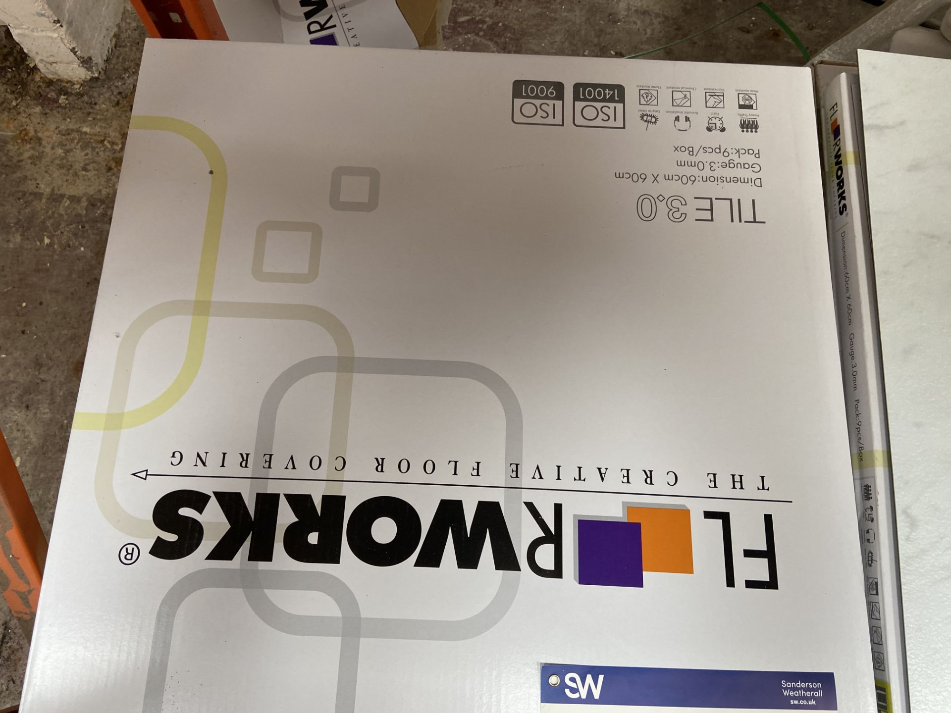 Approx. 28 Boxes of Floorworks, MK-1401, floor tiles, colour no. MK-CARARA-511B, 9 pieces per box, - Bild 2 aus 2