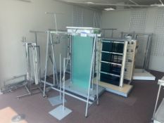 Quantity of Clothing Display Stands, as set out on in one area, Lots Located Caledonia House, 5
