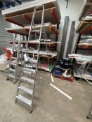 Eight Rise Folding Alloy Stepladder, Lot located 33-37 Carron Place, East Kilbride, North