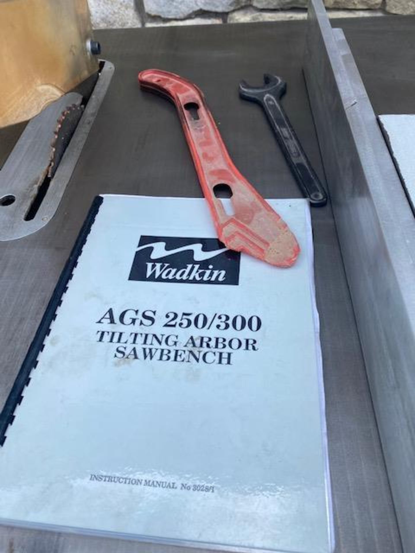 Wadkin AGS 250/300 Tilting Arbor Saw Bench (recently refurbished), serial no. 976714, 45 degree - Image 3 of 9