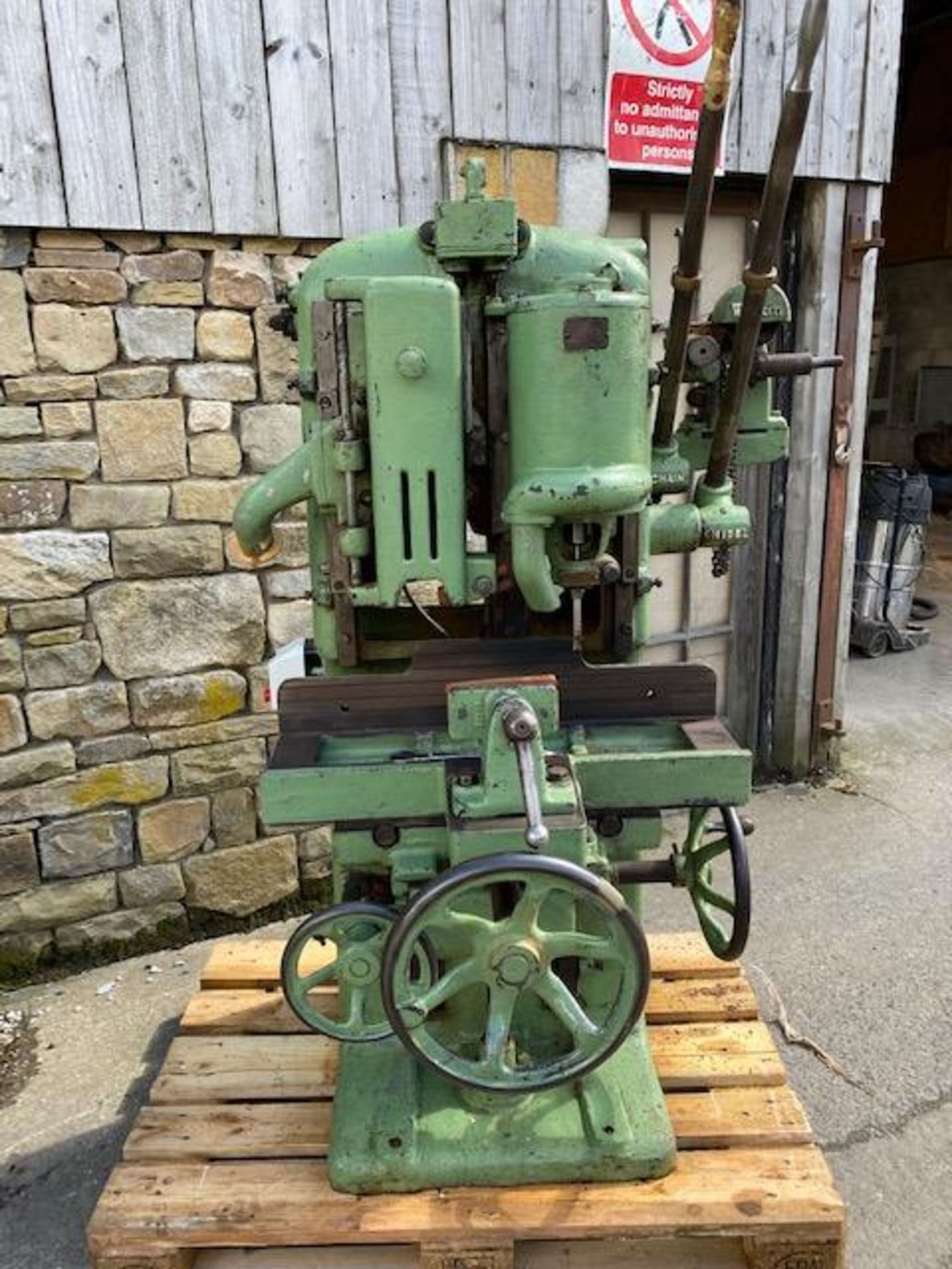 Wadkin MF Chain & Chisel Morticer, serial no. 102358, with grinding attachmentPlease read the