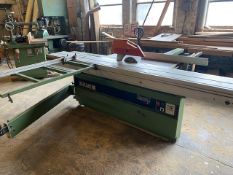 Guilliet Bal 3.2m Panel Saw, with dc braking and scribe, year of manufacture 1988Please read the