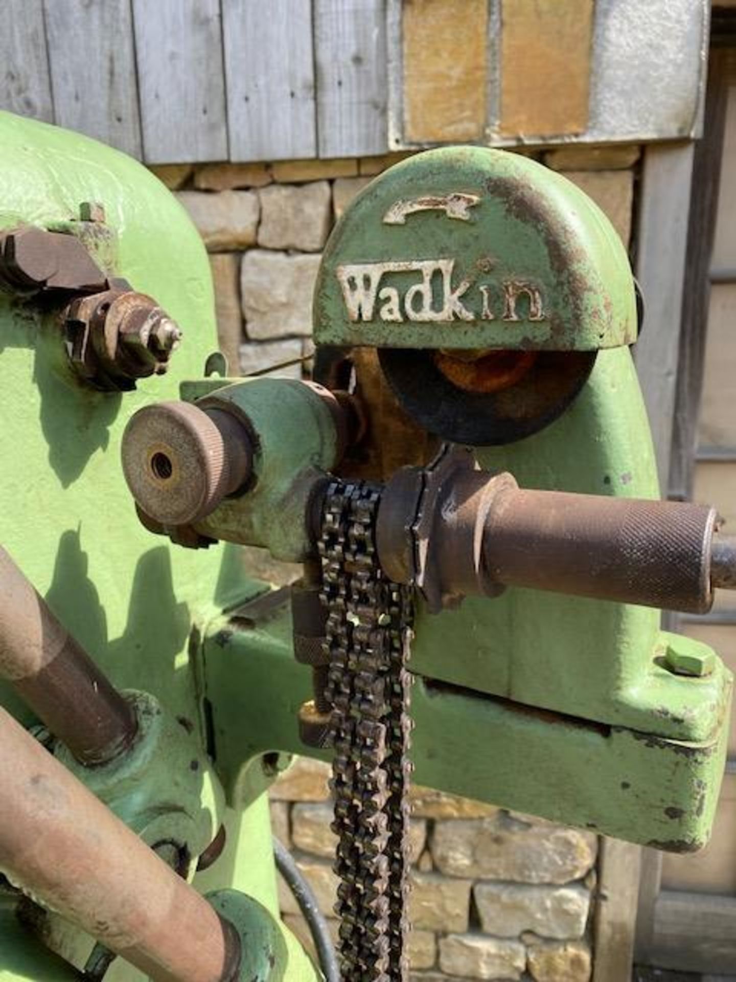 Wadkin MF Chain & Chisel Morticer, serial no. 102358, with grinding attachmentPlease read the - Bild 8 aus 9