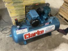 Clarke SE-15C 150 Air Compressor, serial number 120044, year of manufacture 2015, 3 phase, 10 bar