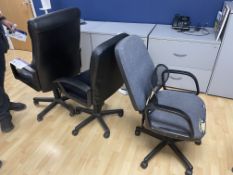 Three Assorted Swivel ChairsPlease read the following important notes:-Skilled engineers available