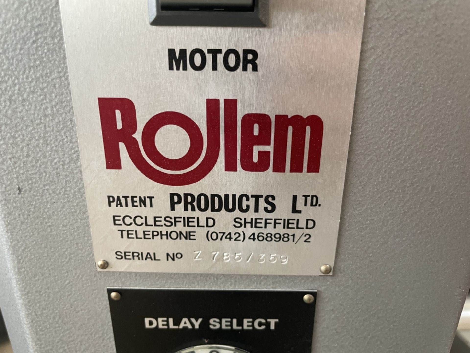 Rollem Auto 5 Slitter/ Perforator/ Coring Machine, serial number Z785-359Please read the following - Image 5 of 5