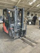 Heli FG 20G 2000 Kg LPG Fork Lift Truck, indicated hours 03324 (at time of listing), with solid