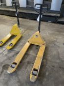 Parrs Wide Format Hand Hydraulic Pallet Truck, (yellow)Please read the following important notes:-