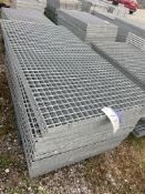 20 GALVANISED STEEL WALKWAY PANELS, each approx. 2m x 1m x 40mmPlease read the following important