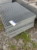 12 GALVANISED STEEL WALKWAY PANELS, each approx. 1.5m x 1m x 40mmPlease read the following important
