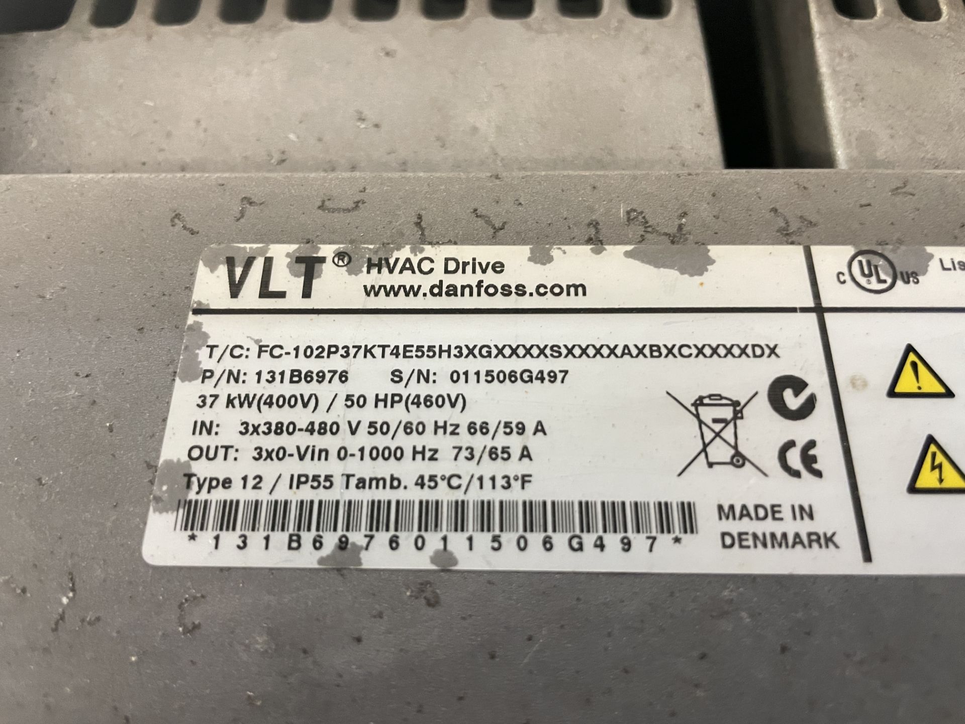 Danfoss VLT 37kW HVAC Inverter Drive (please note this lot is part of combination lot 26A)Please - Bild 2 aus 2
