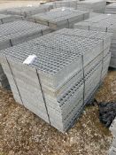 20 GALVANISED STEEL WALKWAY PANELS, each approx. 1m x 1m x 40mmPlease read the following important