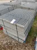20 GALVANISED STEEL WALKWAY PANELS, each approx. 1.4m x 1m x 40mmPlease read the following important