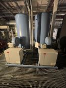 Two Pneumatex Transfero TPV 4.2 Pressurisation Units (chilled water), with two TG 2200.2 vertical