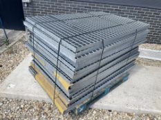 20 Galvanised Steel Walkway Panels, each approx. 1.5m x 1mPlease read the following important