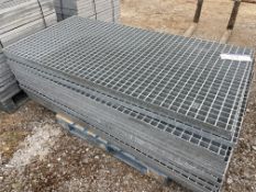 14 GALVANISED STEEL WALKWAY PANELS, each approx. 2m x 1mPlease read the following important