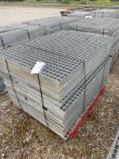 20 GALVANISED STEEL WALKWAY PANELS, each approx. 1.4m x 1m x 40mmPlease read the following important