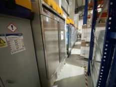 Atosa MBF813GR Stainless Steel Commercial Two Door Upright Freezer, approx. 1950mm x 1200mm,