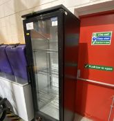 Polar GJ447 Single Door Glass Fronted Upright Chiller Cabinet, with locks and key, 240VPlease read