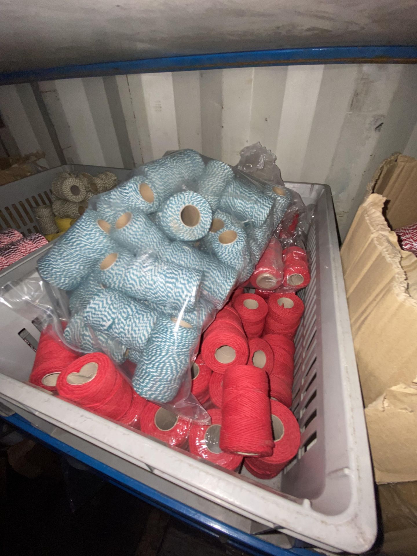 Quantity of Bakers Twine, various colours, over approx. 200 rolls, with six plastic cratesPlease - Image 3 of 3