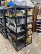 Two Bays of Multi-Tier Steel Stock Rack, each bay approx. 1.2m x 450mm x 1.85m (contents